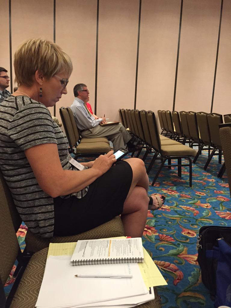 sportseconprof's tweet photo. This is what live tweeting looks like #WEIA2015 #NAASE sports sessions. Worth following @jillharris for updates. http://t.co/oiooQ7fy5G