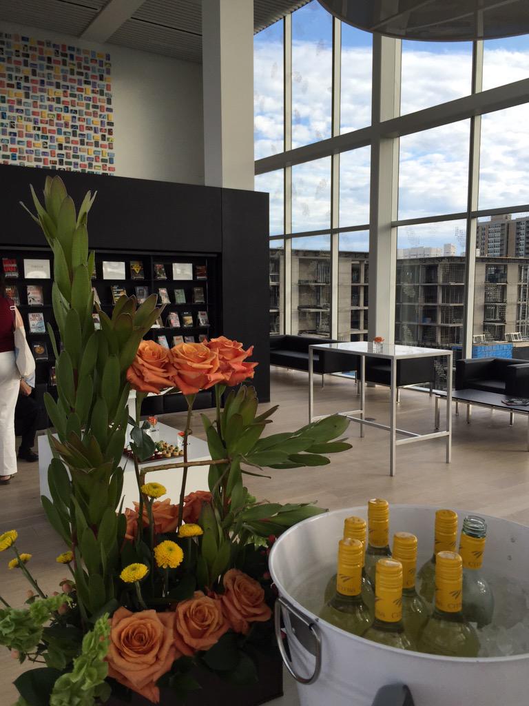 kitchendoorfood's tweet photo. 5th floor makes a swanky reception spot! @hfxpublib http://t.co/kuwHLuMPyU