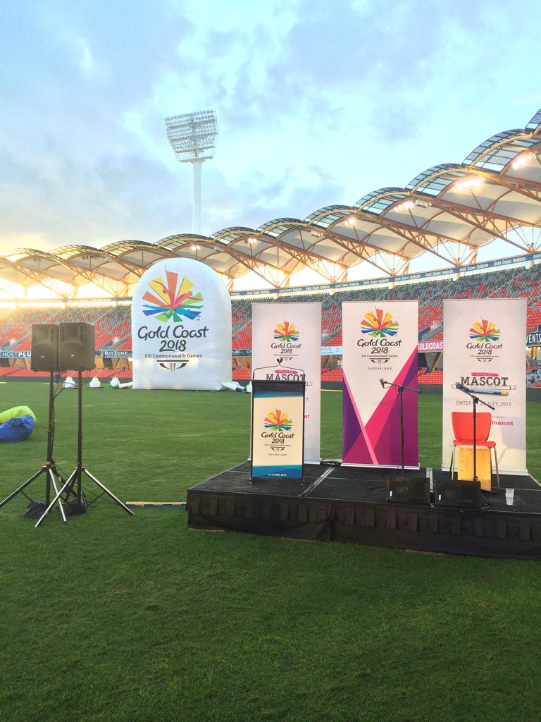 JWilson7_'s tweet photo. Great morning down at Metricon for the launch of the Design The Mascot Competition. #CG2018 @GC2018 @HockeyAustralia http://t.co/eAWz2ZKvru