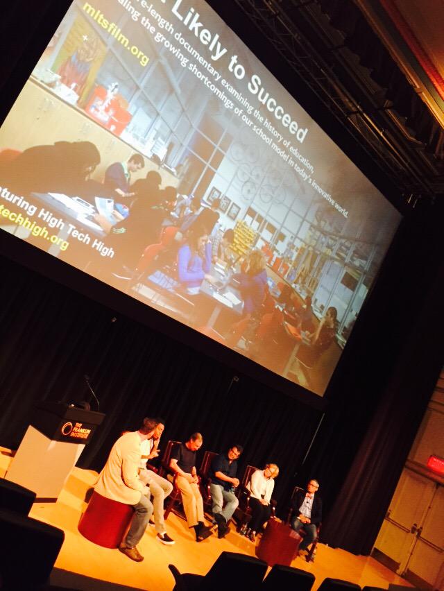 joincalie's tweet image. So proud that our @itmshow sponsored the screening of "Most Likely to Succeed" @ #ISTE2015 ! @fitzwalsh