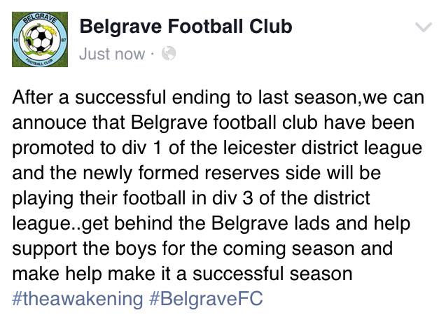 belgravefc's tweet photo. http://t.co/ydTR3pXmg0