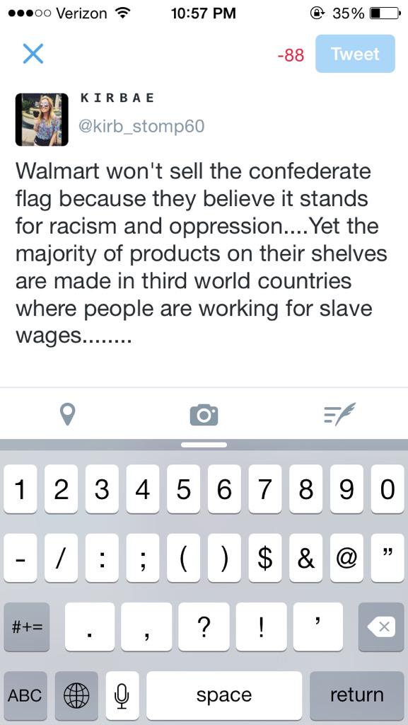 NotStomp60's tweet photo. #walmartAF #IronyAF http://t.co/l0qaBXAELk