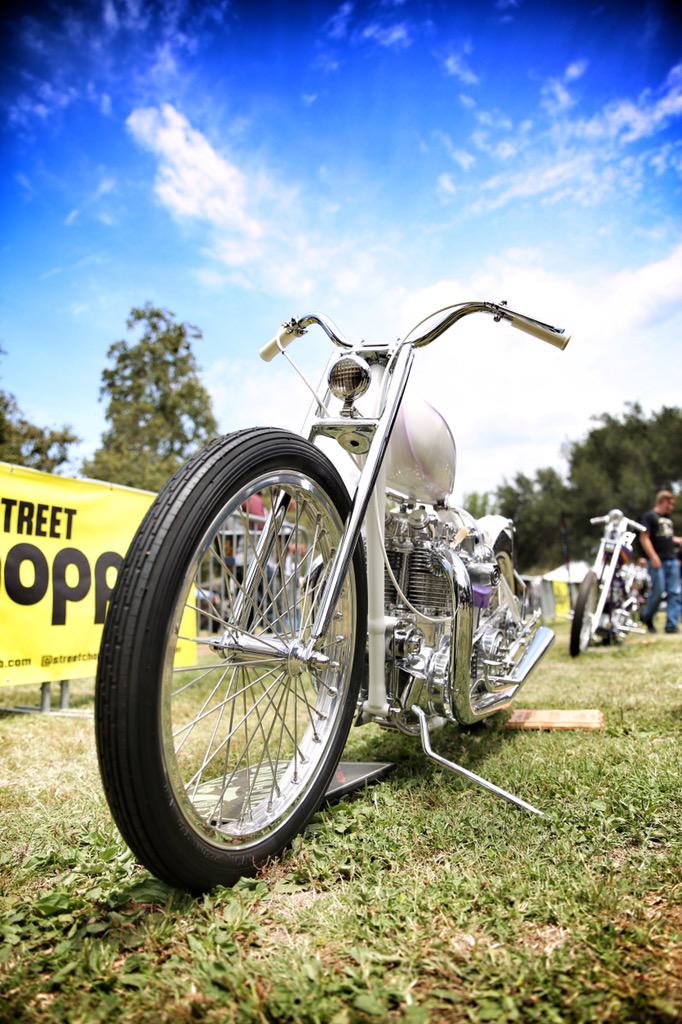 LowbrowCustoms's tweet photo. @wretched_hive Jeff Leighton's triumph build was absolutely insane. #lowbrowlife #lowbrowcustoms #bornfree7 #bf7 http://t.co/Rv3juXsPqF