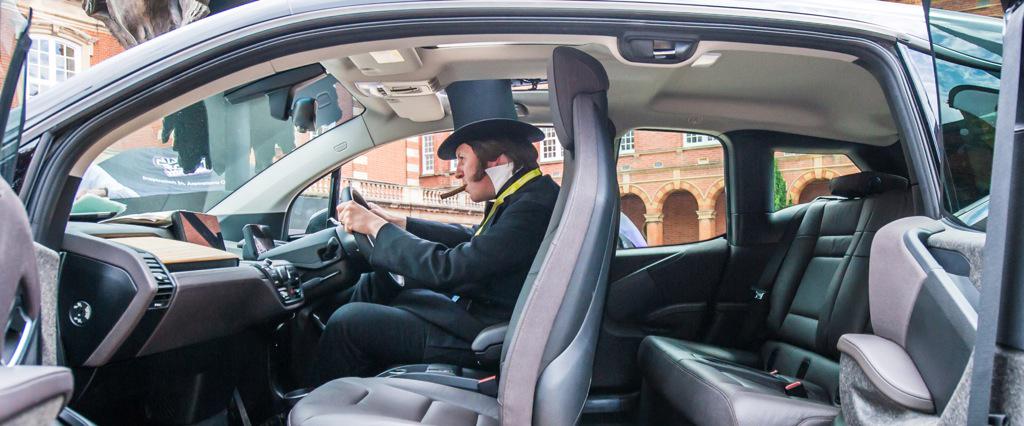 MrIKBrunel's tweet photo. Had an absolutely fantastic time with those #st3amco chaps at @EducationFest - quite taken by BMW 3i electric car! http://t.co/h7pr39RfOl