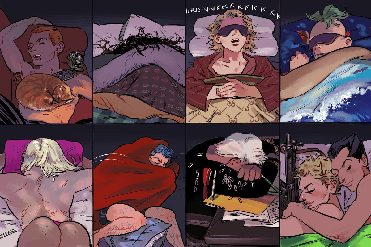 despair_bear's tweet photo. assassin sleeping habits http://t.co/qNlxASOKSz