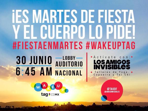 ¡Mañana arranca <a href="/TagDF/">D</a> desde tempranito con <a href="/AmgsInvisibles/">Los Amigos Invisibles</a>! Dense una vuelta por el Auditorio Nacional. #TagCDMX