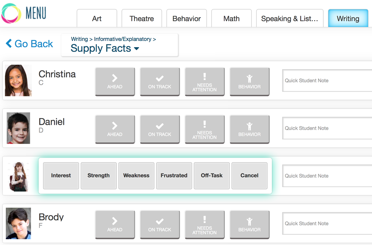 Connect behaviors to observations in class in subject areas.See patterns over time. #edtech #edtechchat
