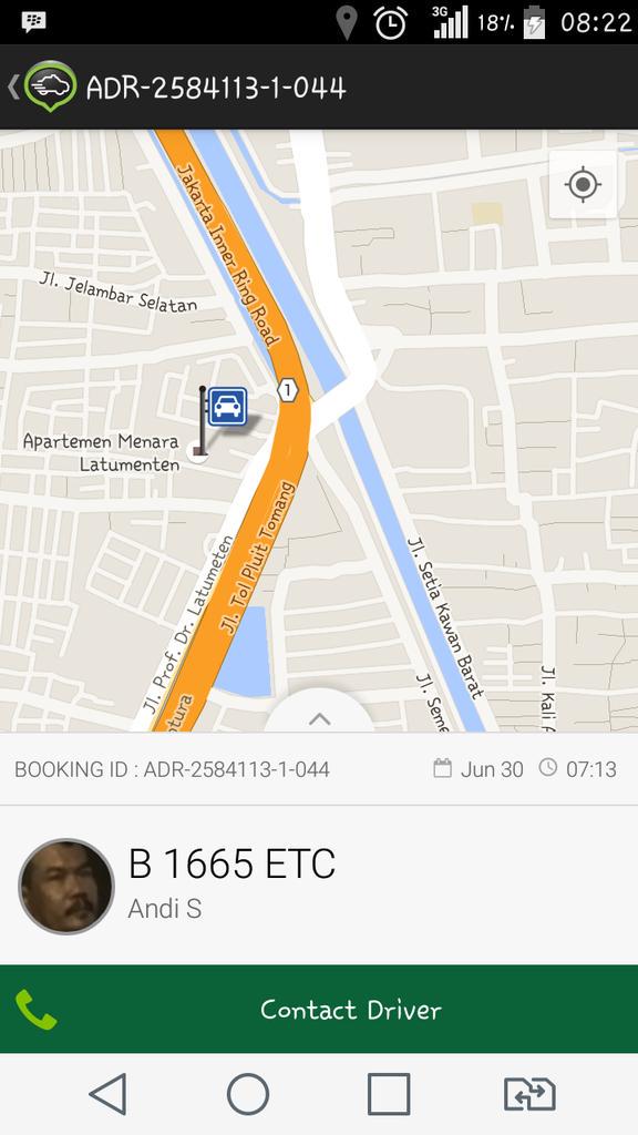 merlia_em's tweet photo. @GrabTaxiID berikut screenshoot bookingannya..terimakasih.. http://t.co/4tmztjixzM
