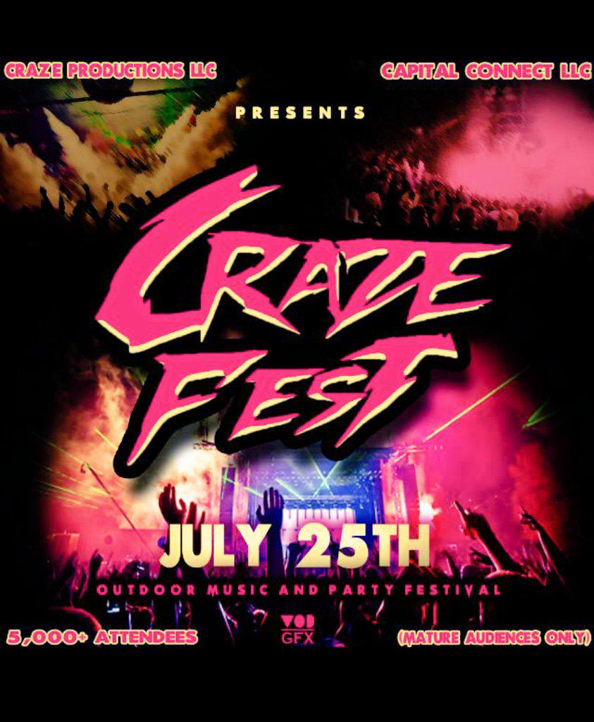 haganxworld's tweet photo. 😈😎🎤🎶

#CrazeFest 2015

Outdoor Music/Party Festival 🎉💃🔊

July 25th 📍 http://t.co/D8dh3PsYfP http://t.co/JrB0UbHQhQ