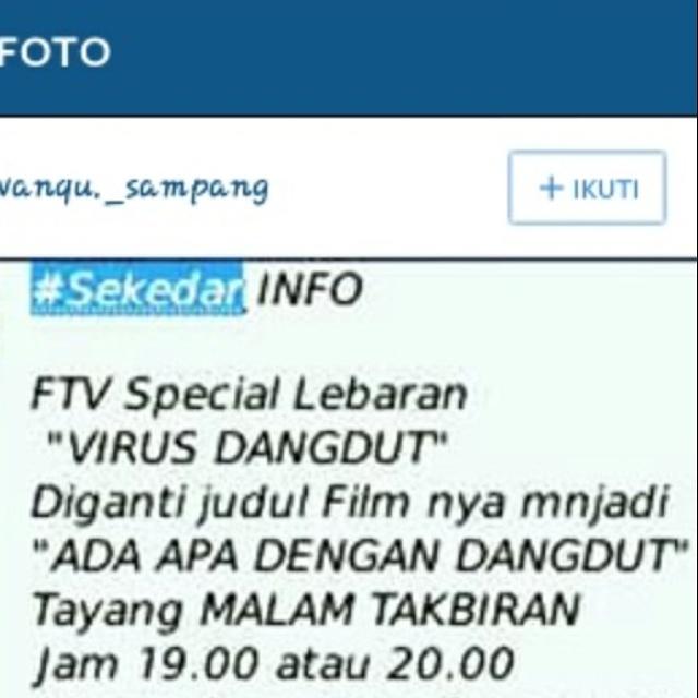 Sekedar info