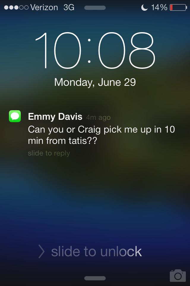 When Emmy thinks your her mom