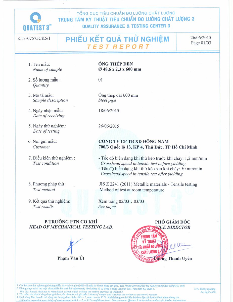 SouthEastC's tweet photo. TEST REPORT
Quality criteria to steel grade STK 500 JIS G3444 (2010) http://t.co/gwaXiyH4jh