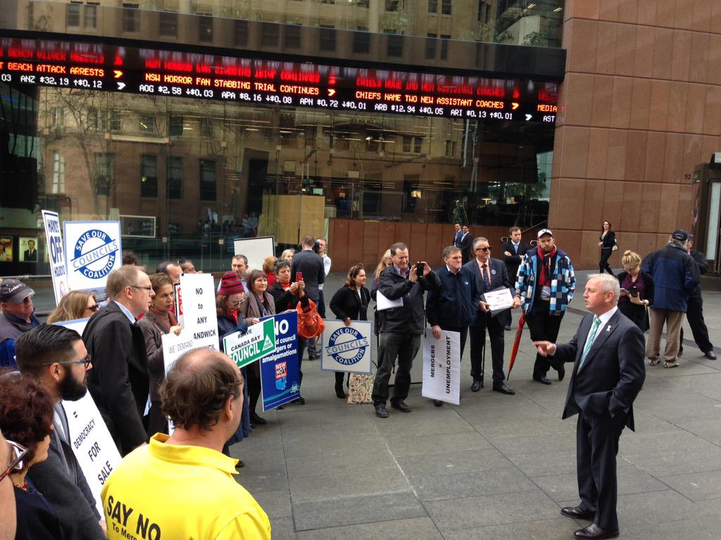 unionsnsw's tweet photo. Gen Sec of USU Graeme Kelly outlining the serious issues related to forced amalgamations of councils #nswnotforsale http://t.co/I75yNfjNqO