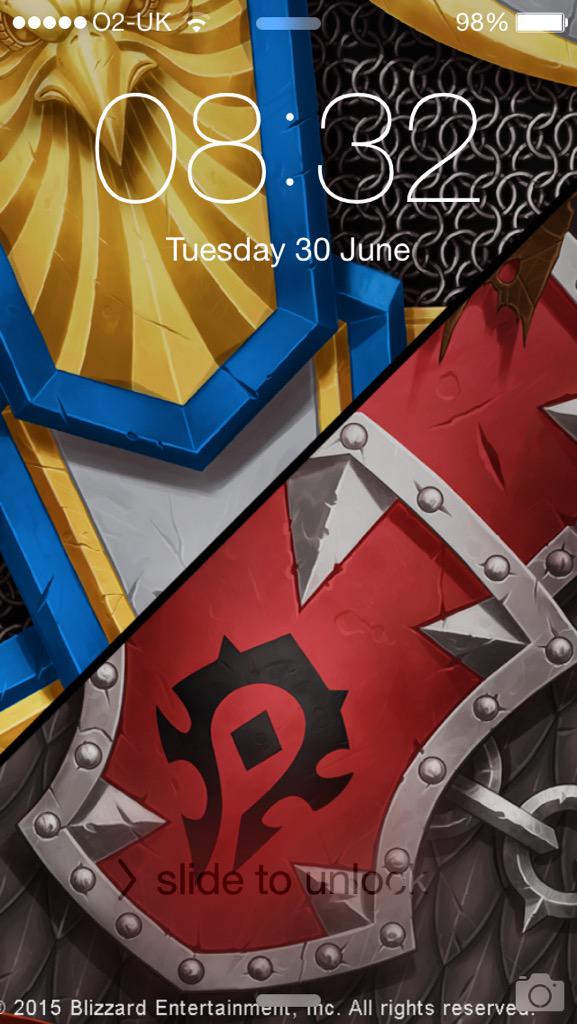 Horde wallpaper on telephone