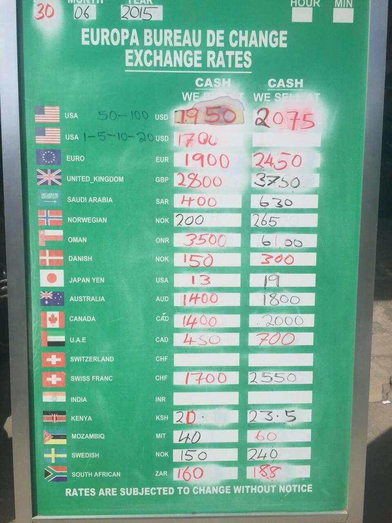 Annie On Twitter Today S Exchange Rates Usd To Hit Tsh 1800 Before The Week Ends Http T Co Xpetx5n2ia