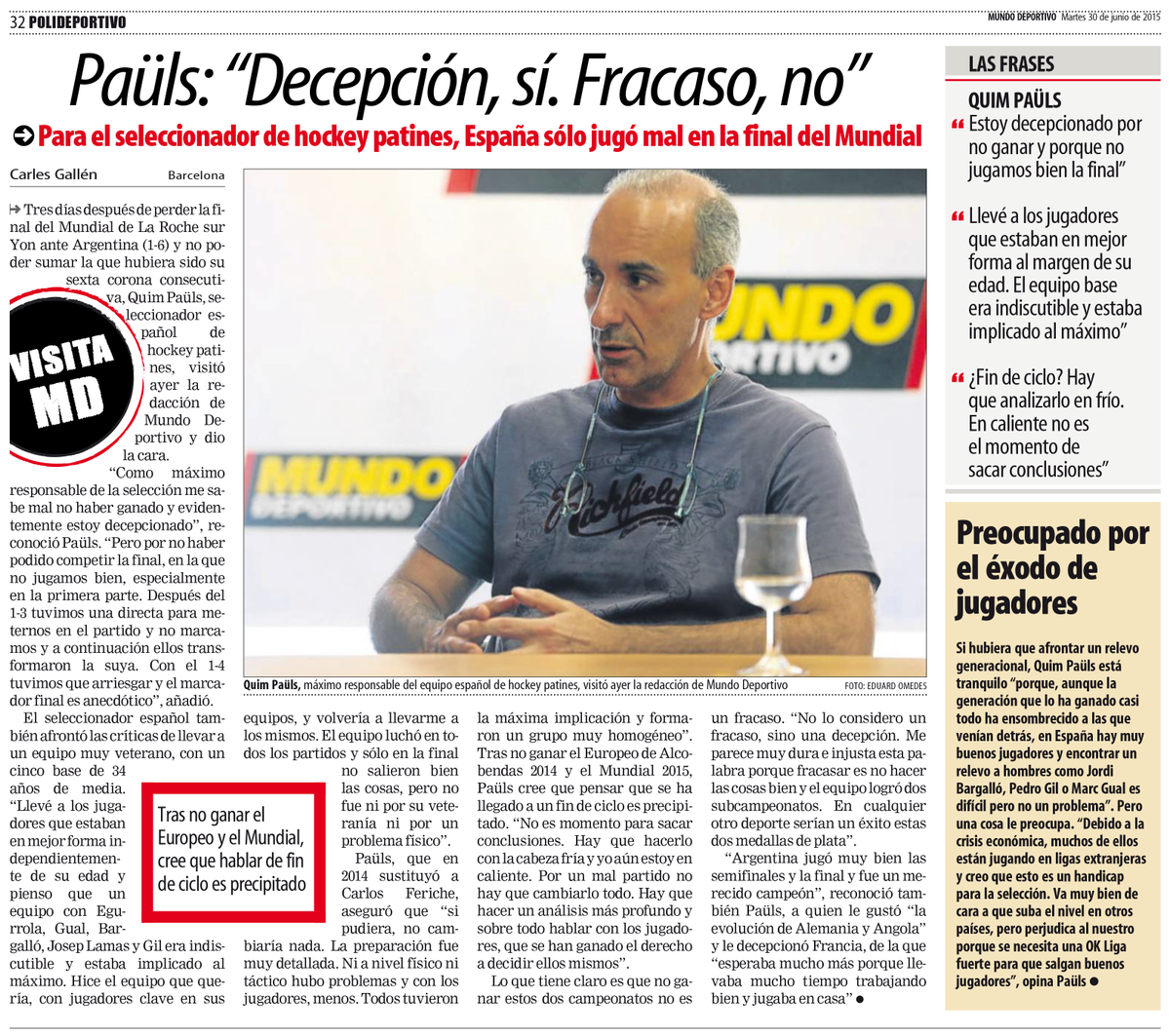 Paüls: “Decepción, sí. Fracaso, no”: ow.ly/OYeTS (via <a href="/mundodeportivo/">Mundo Deportivo</a>) #OKVendee