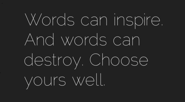 2 words 1 finger. Little things. Little things. 2 word quote. 2 word quote.