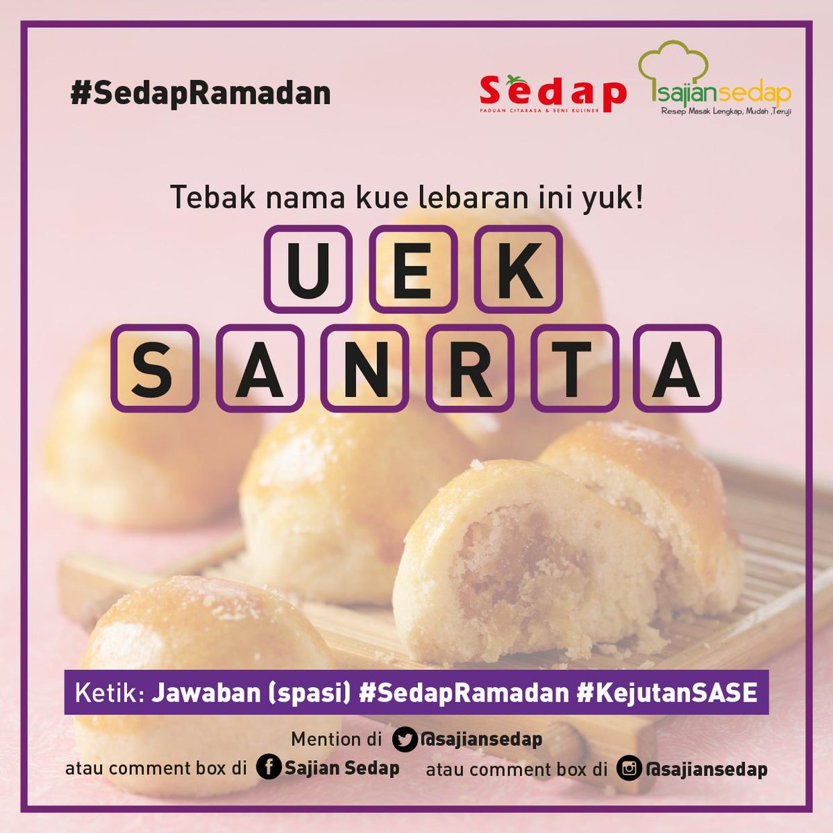 sajiansedap's tweet photo. Tebak nama kue lebaran ini yuk Sobat dan menangkan hadiah menariknya :) #SedapRamadan #kejutanSASE http://t.co/1Jvo56QFDy