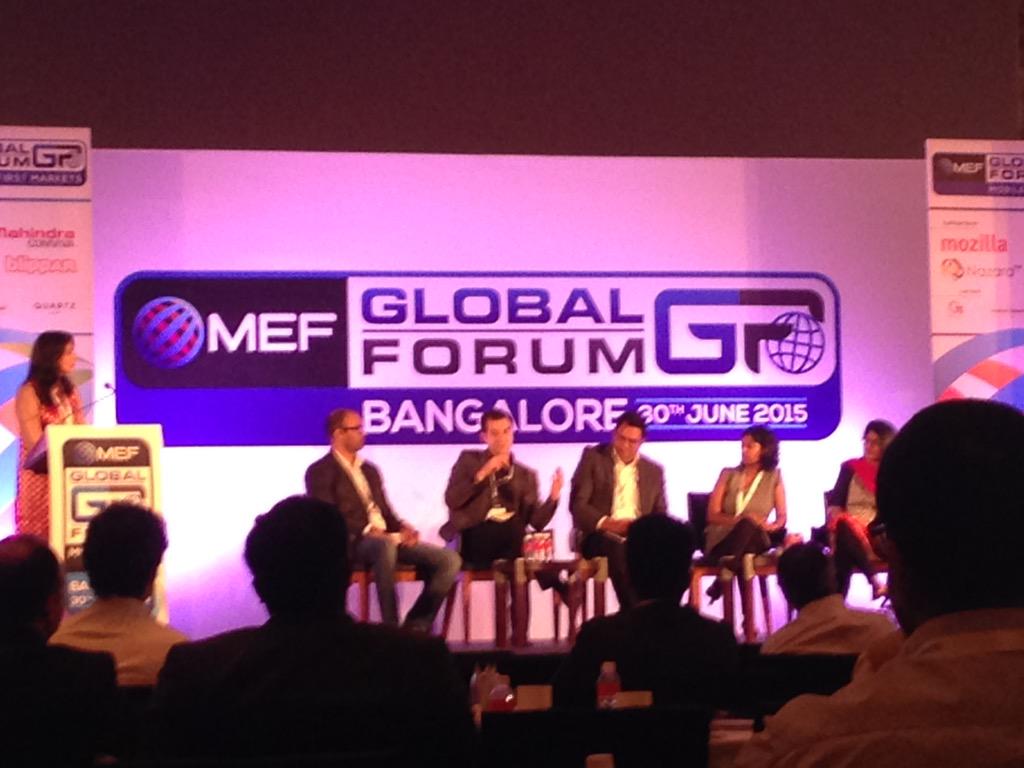 vineelreddy's tweet photo. . @benrito speaking at panel on 'How To Plan For Next Billion Mobile Consumers' @dikshamadhok @RajolaSohini #MEFGF15 http://t.co/yJcGroJVg0