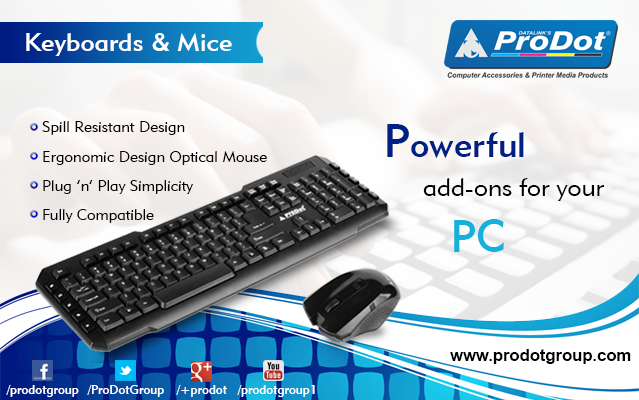 #ProDot offers high quality USB and PS2 Keyboard, Mouse at affordable prices. More visit: goo.gl/UnBSPn
