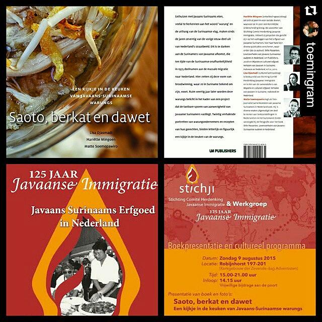 Docu125's tweet photo. @HumbertoTan "Warungboek" Saoto, Berkat en Dawet ivm 125 Jr Javaanse Immigratie. Iets voor @RTLLateNight? http://t.co/LujaB1V080
