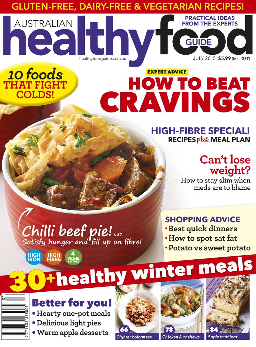 Have you picked up your copy of the July issue of Healthy Food Guide magazine? It's on sale now!