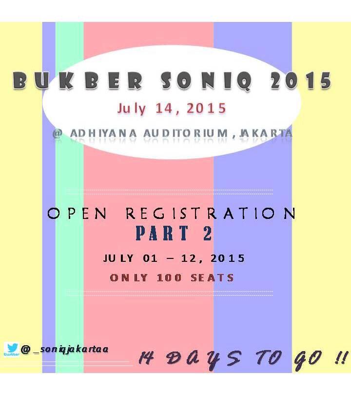 _SoniQJakartaa's tweet photo. ‼️‼ ️SONITAAA,Don't miss it. ‼️‼️ http://t.co/2stFEU5CQh