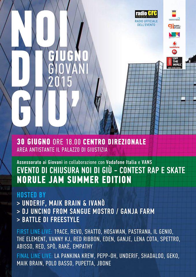 GiugnoGiovani's tweet photo. -9h alla #festa di #noidigiù con #contest #rap #skate con @VANS_66 @ale_clem. @ComuneNapoli @UdUNapoli http://t.co/tNT8Th3PXn