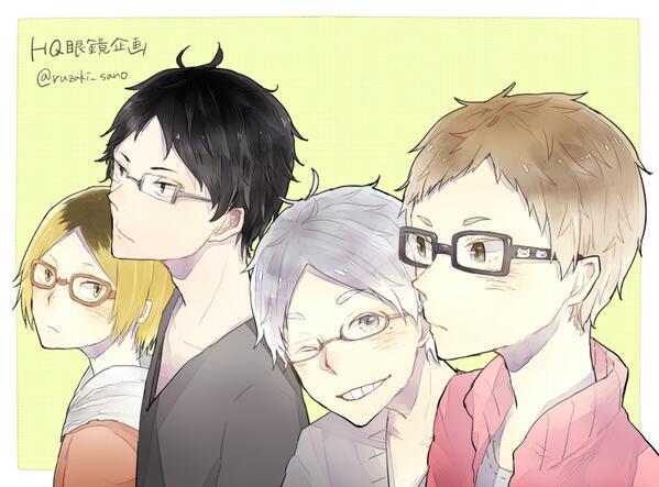 hanasaki32's tweet photo. やくさん、スガさん、赤葦くん、研磨で眼鏡企画(*˙︶˙*)

#ハイキュー好きな人RT

#ハイキュークラスタさんと繋がりたい

#ハイキュークラスタさんがバッてRTしてきてグワッて繋がる不思議なタグ http://t.co/Zm1tTAW5Gm