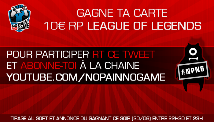 NoPainNoGameYT's tweet photo. RT ce tweet et abonne-toi à notre chaîne YouTube pour gagner une carte RP 10€ ! Clique ici http://t.co/YmwhM0r5Pc  ;) http://t.co/CXmekGlxmC