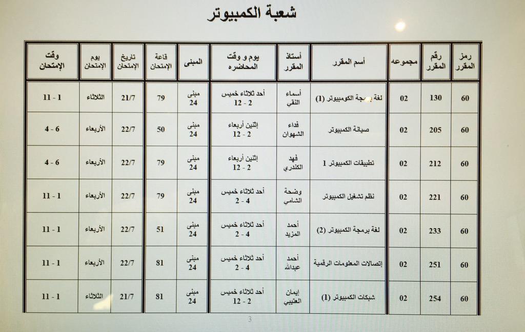لجنة الجداول tweet media