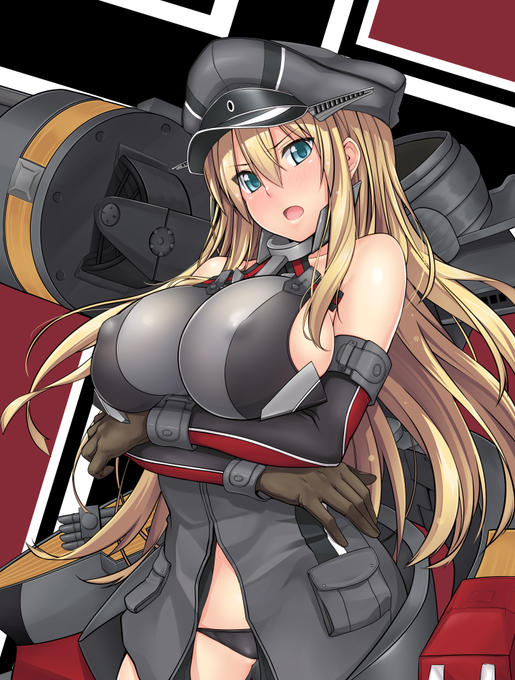 ビスマルク描きました。 