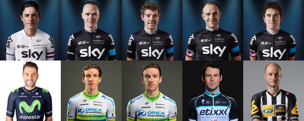 Congratulations to the ten British riders selected to compete in this year's @letour! A record-equalling number! #TDF