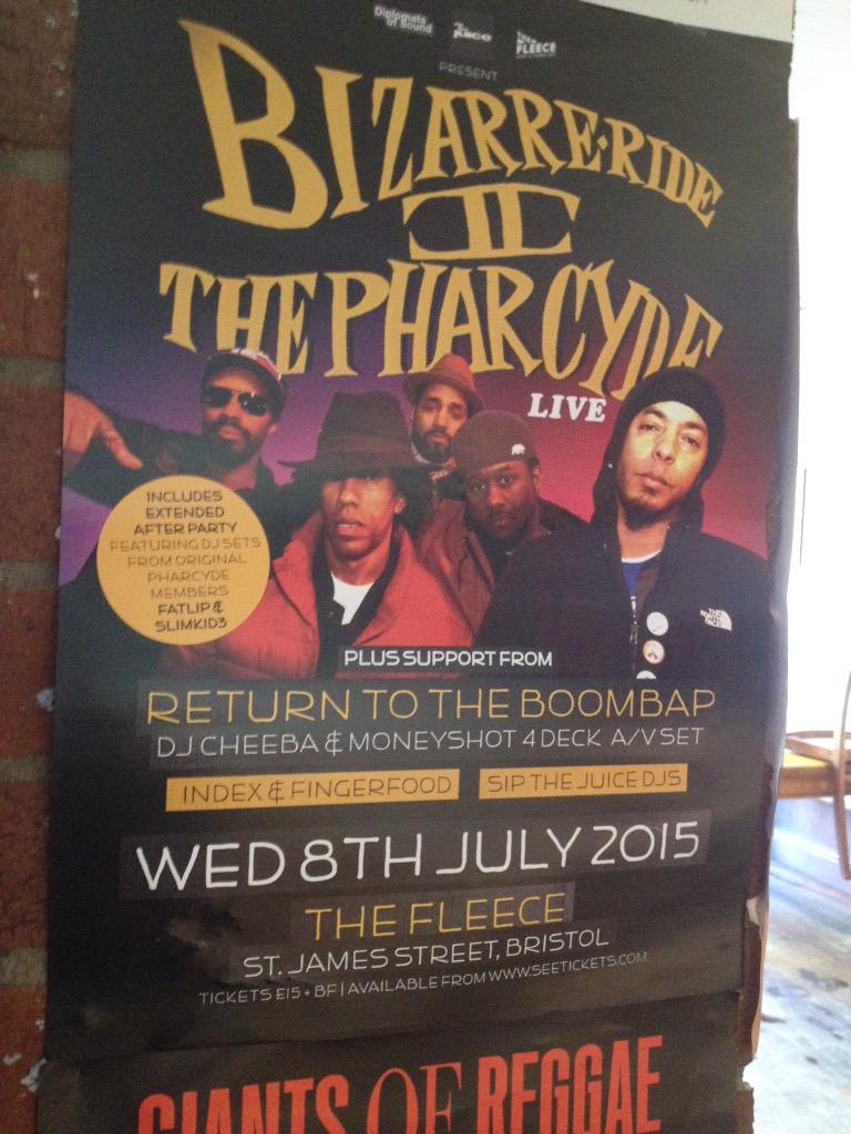 Quantoch's tweet image. RT @DJ_Moneyshot @djcheeba @thepharcyde @FleeceBristol #hiphop #watchtheride…