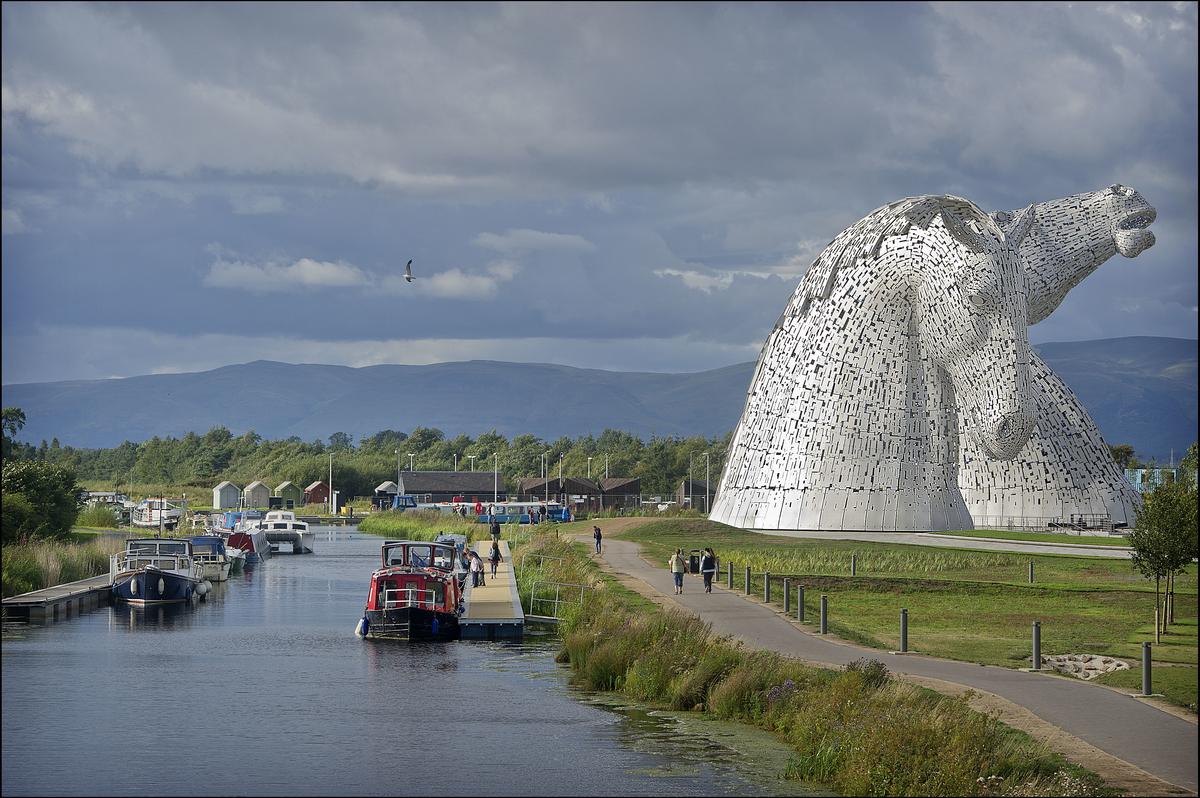 scottishcanals's tweet photo. HRH Princess Anne will officially open @HelixFalkirk's #Kelpies &amp; new canal on July 8th! http://t.co/GMx5TY2O4A http://t.co/RTn58faPUl