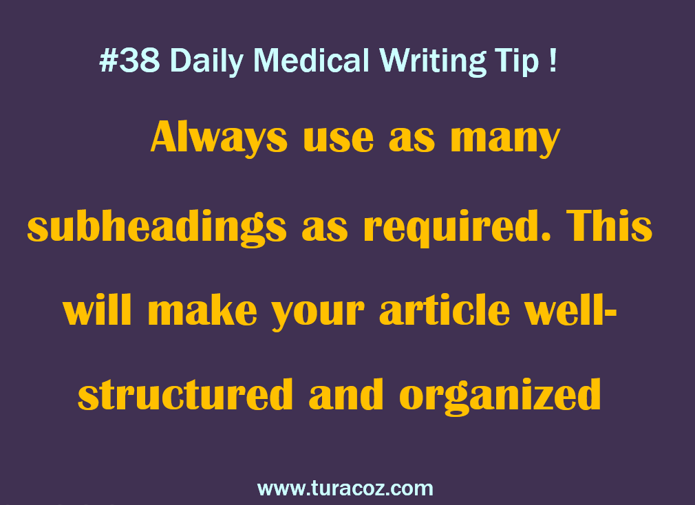turacoz's tweet photo. #38 DailyMedicalWritingTip http://t.co/BxyyfcOHqa