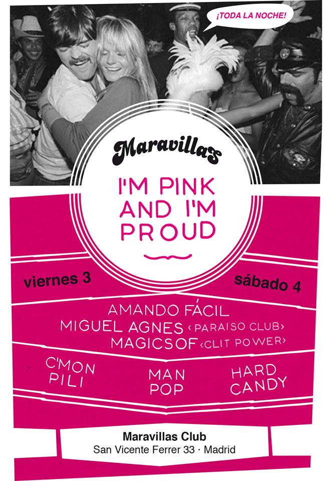 Man__POP's tweet photo. Este sábado, #OrgulloPOP en @MaravillasClub 
 I'M PINK AND I'M PROUD 
https://t.co/jxHluluJxQ http://t.co/NfnmYMUeH5