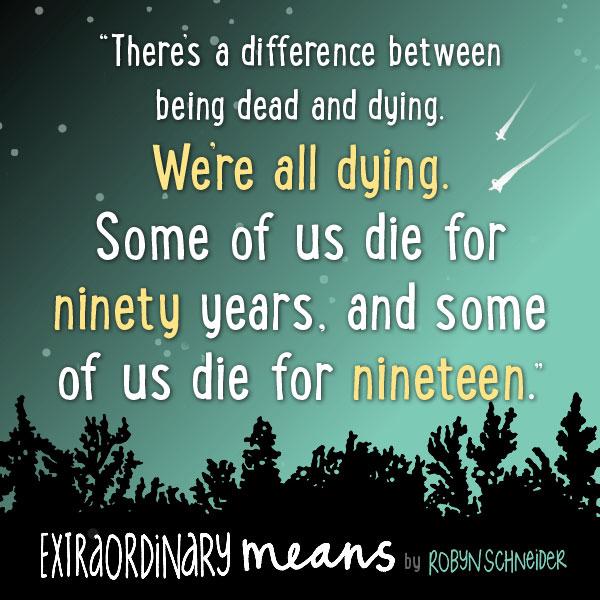 EpicReads's tweet photo. EXTRAORDINARY MEANS by @robynschneider! http://t.co/vwlROcp6Ea http://t.co/4pK43X2pnz