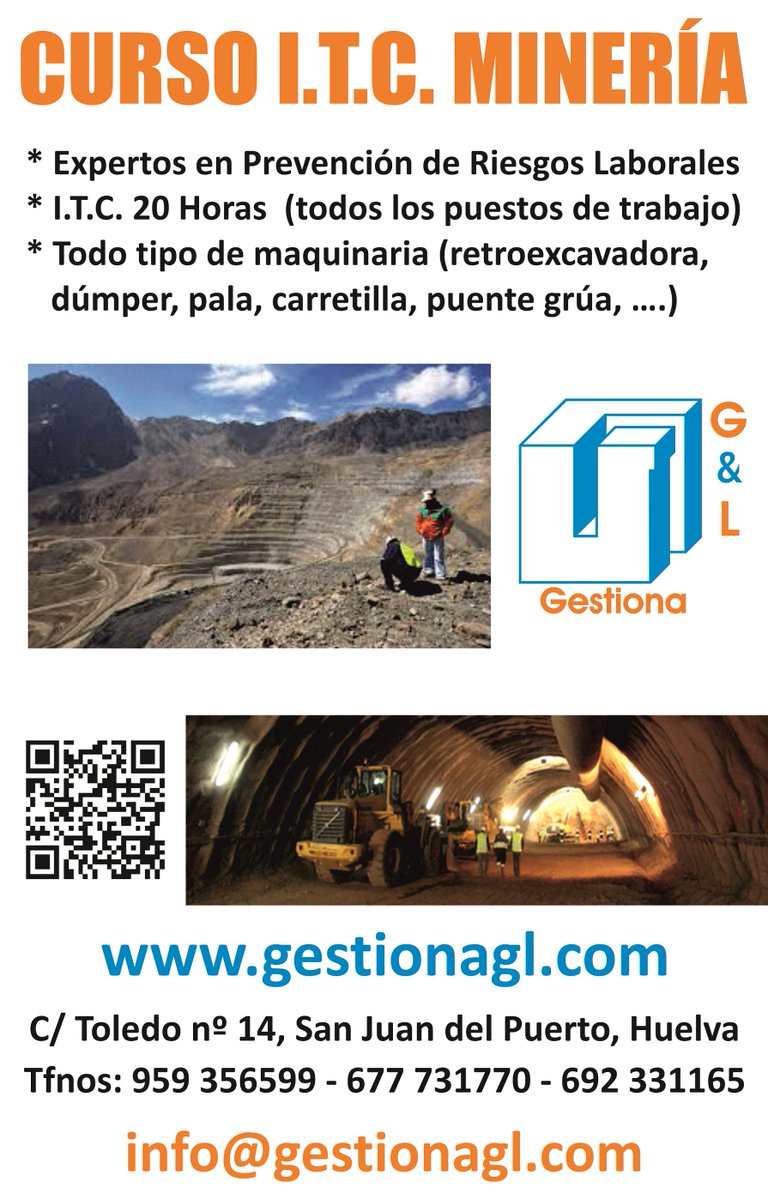 GLGestiona's tweet photo. Apúntate al próximo curso de #ITC Minera!! http://t.co/ELE1BORtUk http://t.co/RqwWlkXChZ