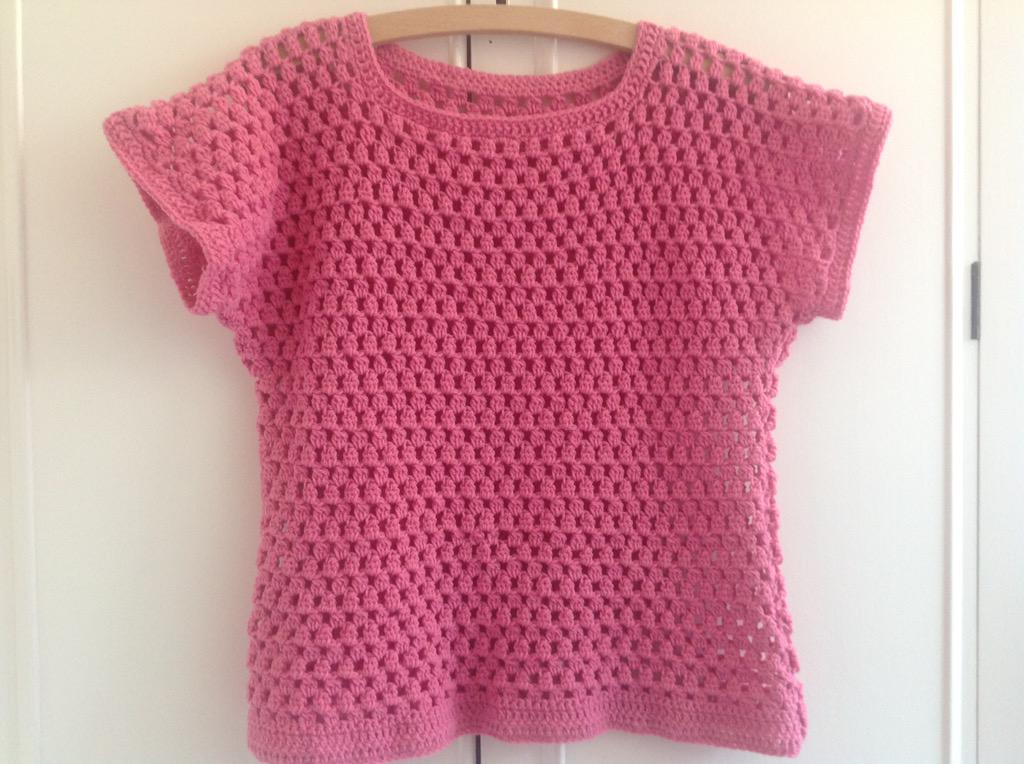 YarnOverCoffee's tweet photo. Finally finished! Granny treble top from @SimplyCrochet_  magazine using rico baby classic dk. http://t.co/ySm8TX0xnh