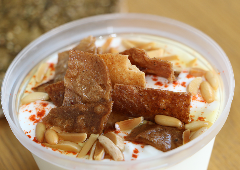 spinthehen's tweet photo. How about some #fatteh? Order in or delivery from #spinthehen... <3 http://t.co/wzRMaezeSV
