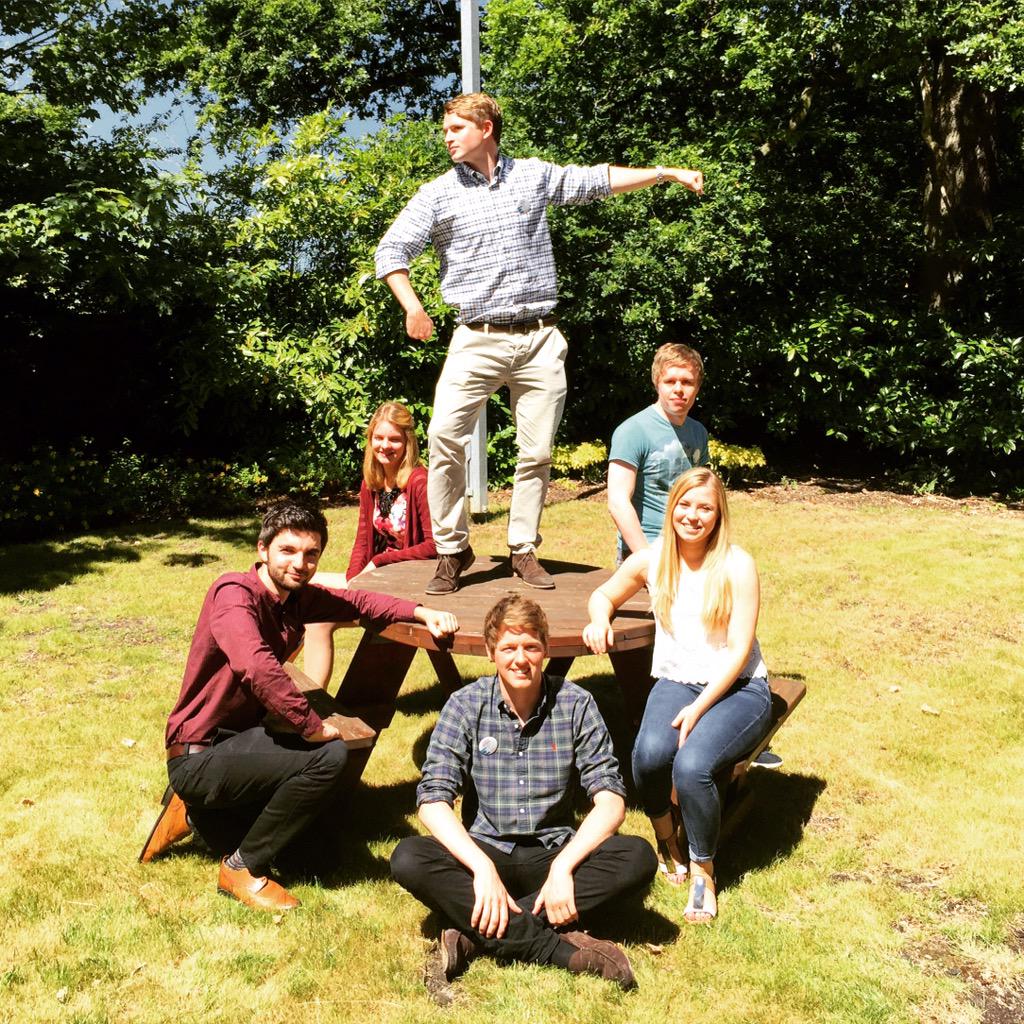 nickrogilvie's tweet photo. Team #YammerTime @TescoEC #interninduction #tescobants #canttouchthis http://t.co/E4HbWLd6vM
