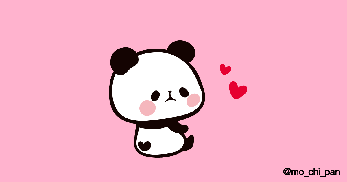 あっ、しっぽがハートのちびぱん♥ レアだね！ すてきな週末になります