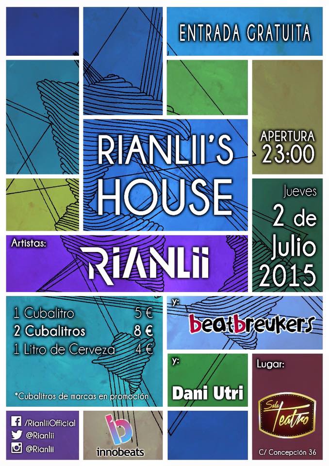 innobeats_'s tweet photo. Jueves 2 de Julio, Rianlii´s House en Sala Teatro Albacete con nuestros artistas @Rianlii @Beatbreukers Entr gratuita http://t.co/Lc10PCnc5n