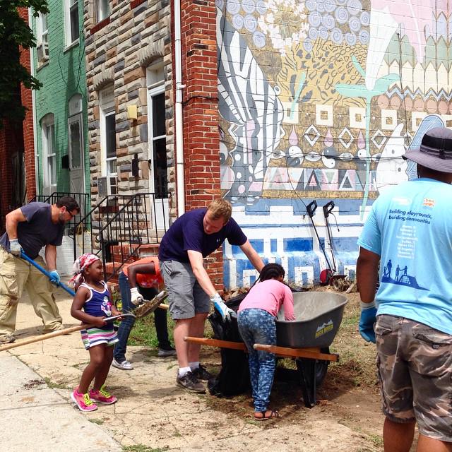 TogetherBalt's tweet image. Butterfly Lot - Lots of Art - #CityUprising @GallerySoWeBo @bmoretooldbank