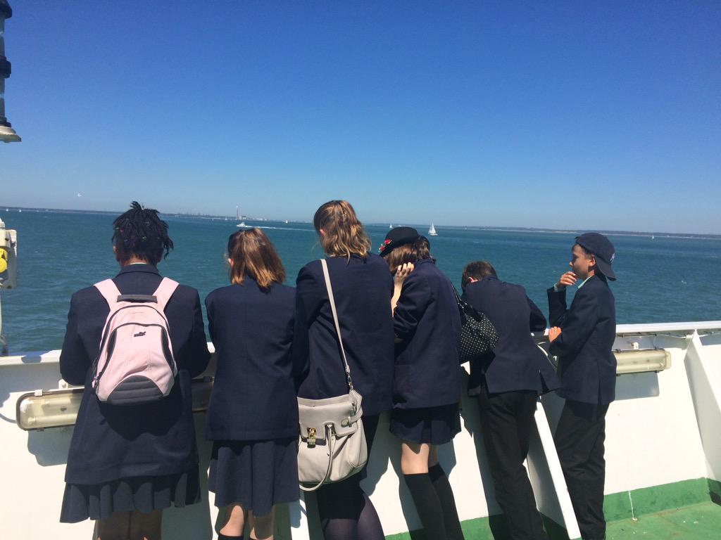 On deck - fab views with fab RPCC students