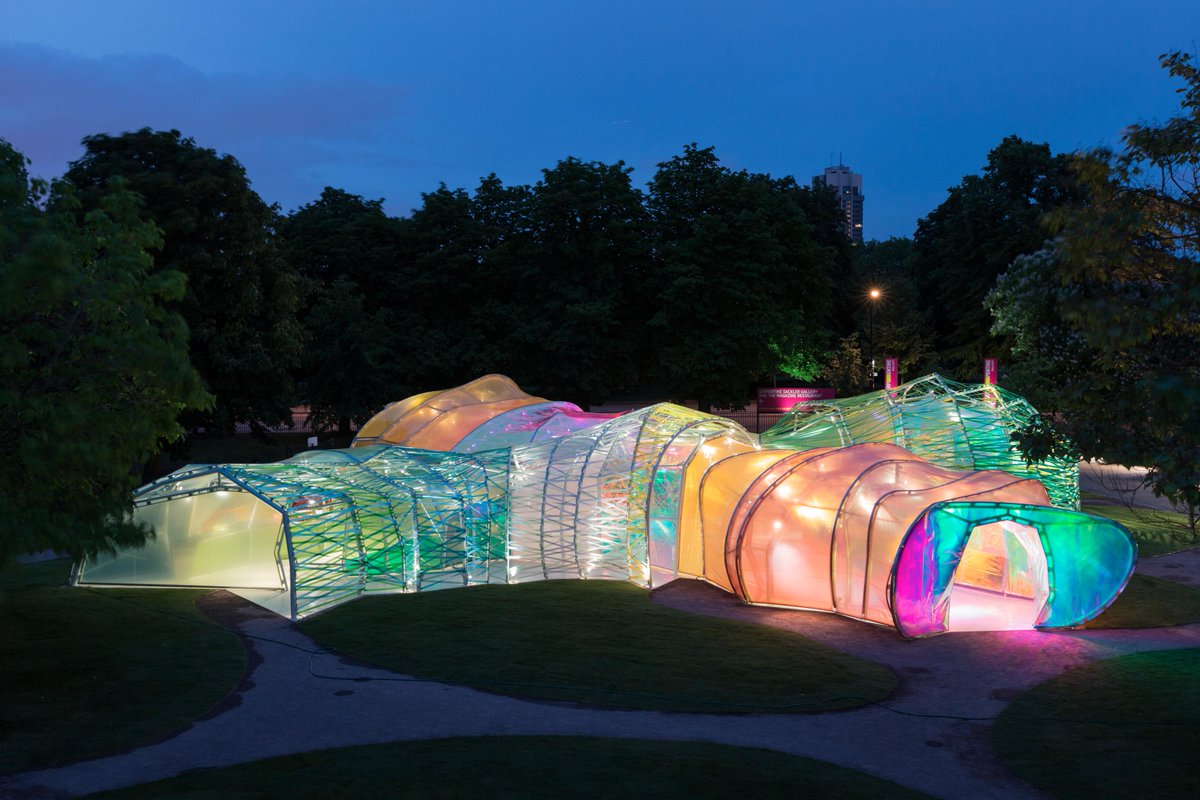 espazium's tweet photo. Le pavillon de la Serpentine Gallery, réalisé par selgascano (Photo © John Offenbach) http://t.co/owHY5ZuJA7 http://t.co/hPPsWWcPcs