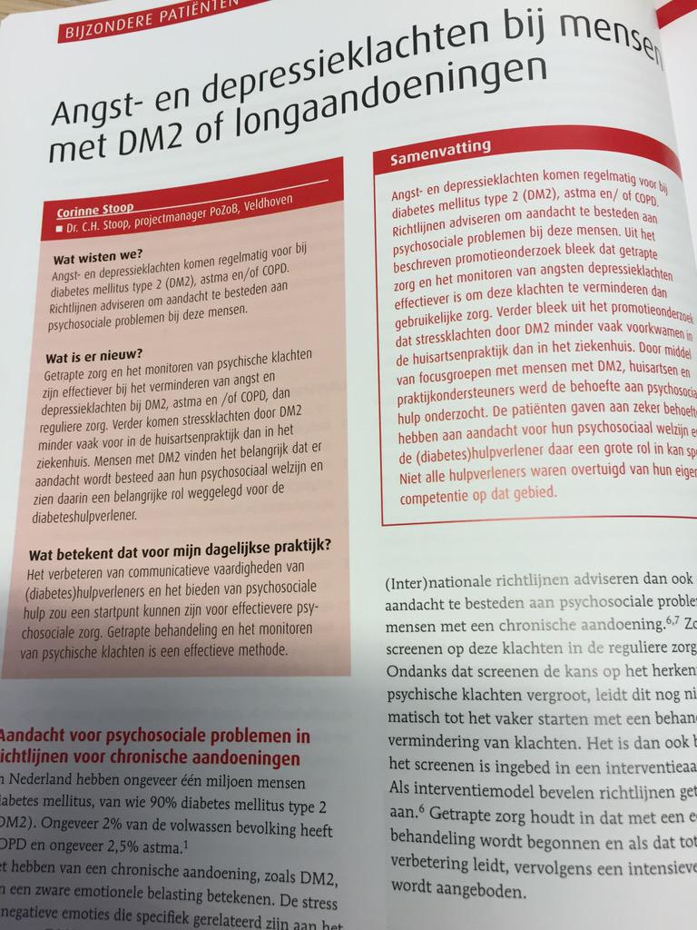 CHStoop's tweet photo. Vers van de pers. Artikel over m'n promotieonderzoek nu verschenen en op mfm-online.nl @PoZoBzorg @TilburgU_CoRPS http://t.co/CyvVu4siaD