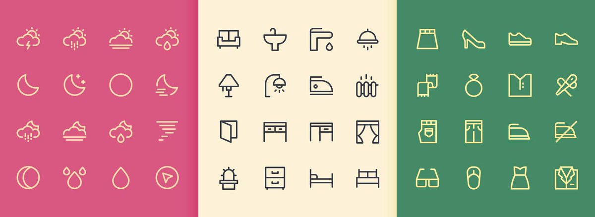 nucleoicons's tweet photo. Source files update and 3 new icon categories: clothes, weather and home furniture 

http://t.co/tAcIAQM7yP http://t.co/339YCqIJi3
