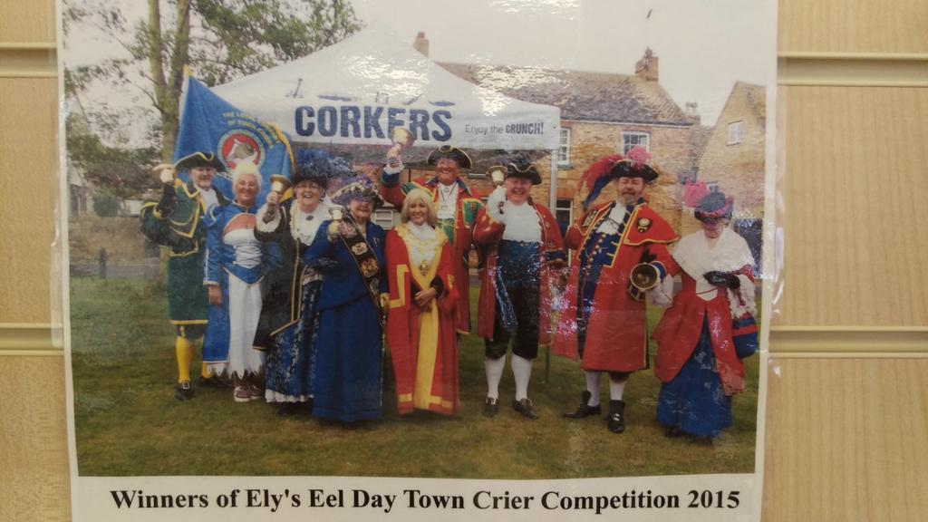 leapinghareorg's tweet photo. In #Thetford's great information centre today we have champion town crier @MikeWabeCrier. http://t.co/zhNWczWnsT